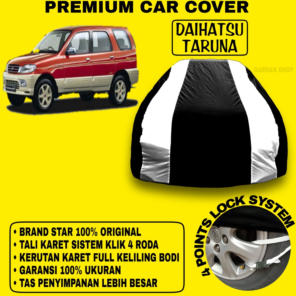 Body Cover DAIHATSU TARUNA Sarung Strip SILVER Penutup Pelindung Bodi Mobil Taruna PREMIUM Cover