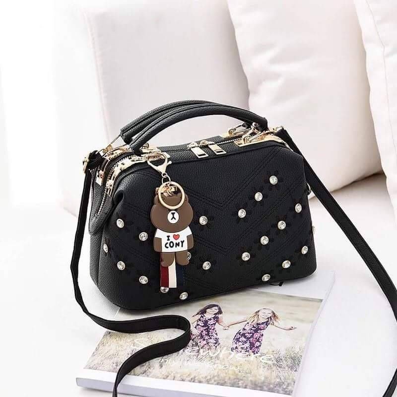 BQ 2065 Risce Tas selempang GANTUNGAN BROWN doktor wanita cewek perempuan LT 1325 GI GI 98726 El 385