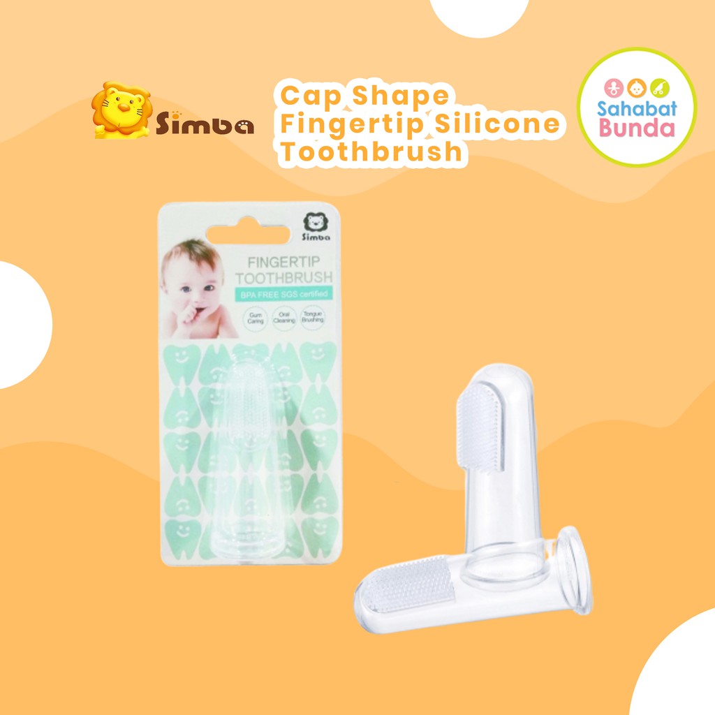 Simba Cap Shape Fingertip Silicone  Toothbrush 1311 Sikat  