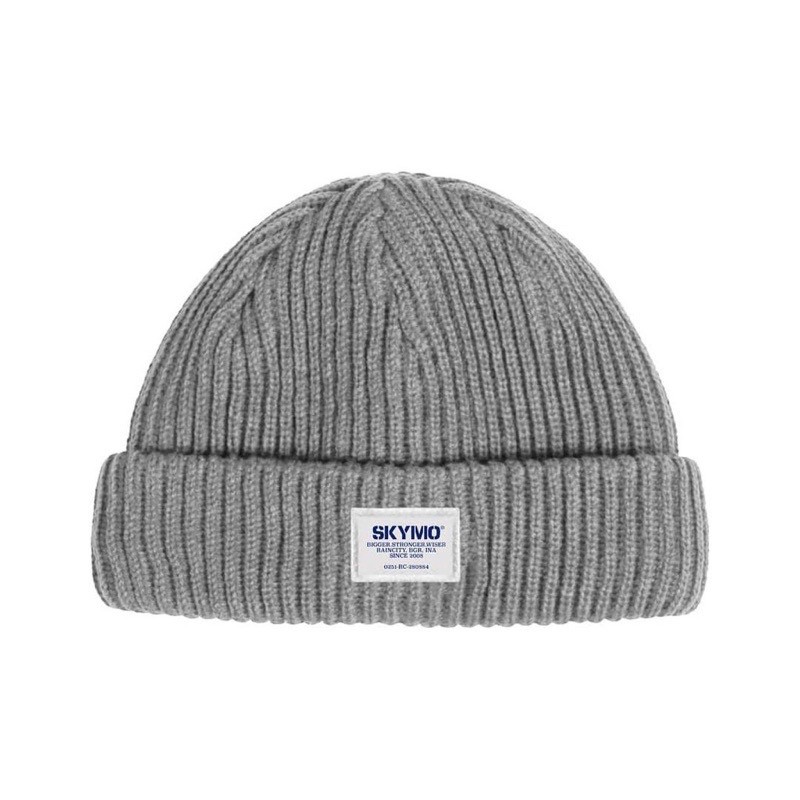 [ TERMURAH ] Topi/Kupluk Rajut Distro Label SKYMO KEREN/ Topi Kupuk Pria