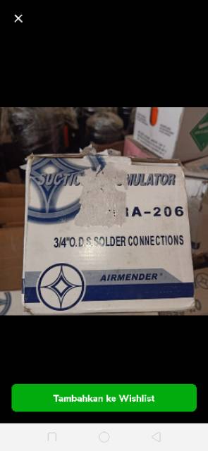 airmender suction acumulator refrigerant 3/4&quot; model las