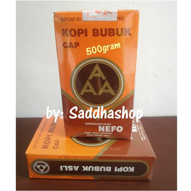 

READY STOCK Kopi Murni Bubuk Hitam Excelsa Nikmat Asli Cap AAA Nefo Jambi 500gram KP338