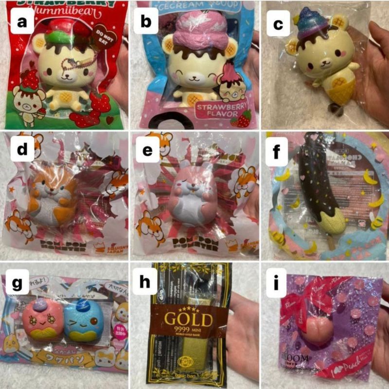 flashsale squishy licensed squishy preloved wts squishy ibloom punimaru creammicandy yummibear chigi