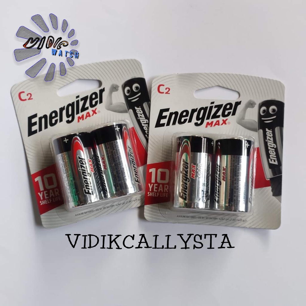 BATERAI ENERGIZER MAX SEAL D2 C2 / CBP2 E93 BP2 LR 14 1.5V D2 / DBP2 E95 BP2 LR 20 1.5V ASLI