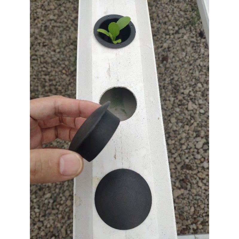 Tutup Netpot Gully Trapesium Penutup Lubang Paralon - Hitam