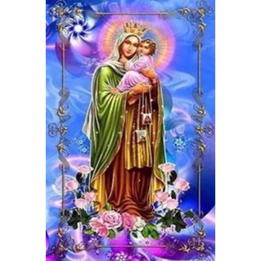 LUKISAN FULL DIAMOND 5D PAINTING (DIY) BUNDA MARIA - F  30x40cm (PxT)