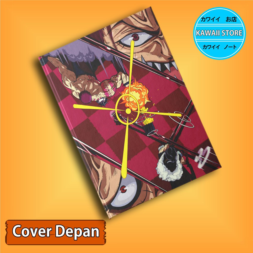 

Notebook / Pocket book Hard Cover Anime One Piece LUFFY VS KATAKURI uk A5 & A6 / Notes Book