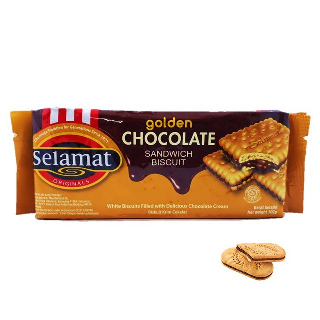 

Selamat Biscuit Sandwich Golden Chocolate 102gr