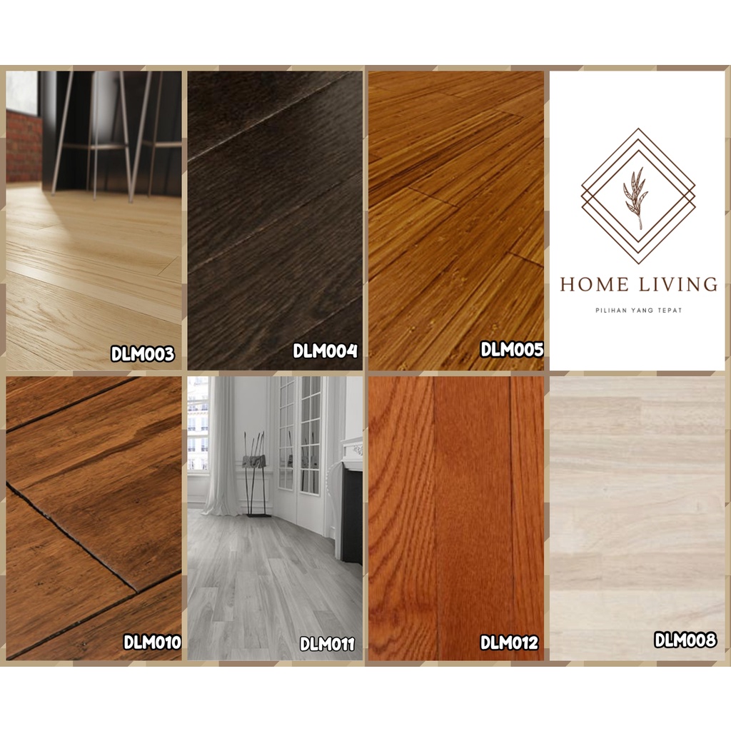 Vinyl Stiker Lantai Kayu Premium 91.4CM X 15.2CM HomeLiving