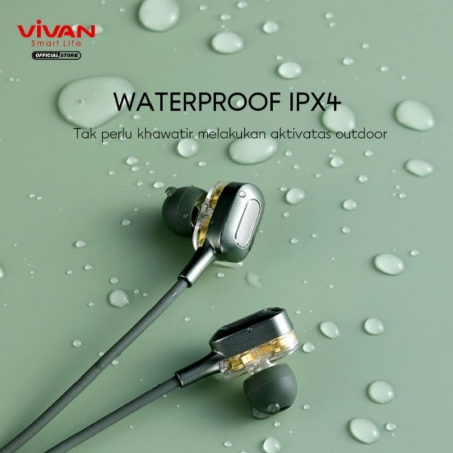 NA - Neckband Bluetooh 4 Driver Headphone Vivan Magnetic Waterproof N100