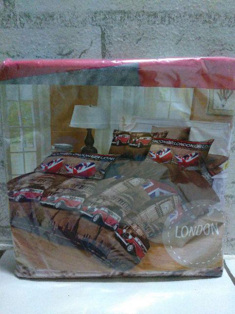 [𝐏𝐑𝐈𝐍𝐂𝐄𝐒𝐒] Sprei Motif London / Sprei  Motif Dewasa / Sprei Home Made