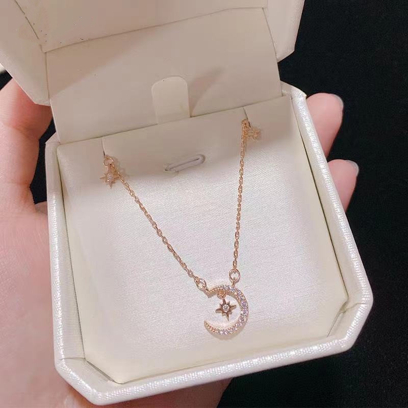 Kalung wanita star moon kalung Korea gaya sederhana kalung in fashionmonger online sederhana influen