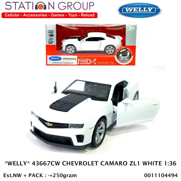 WELLY 43667CW CHEVROLET CAMARO ZL1 WHITE