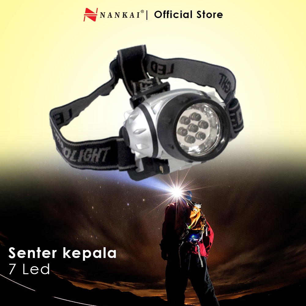 Senter Kepala 7 LED Nankai