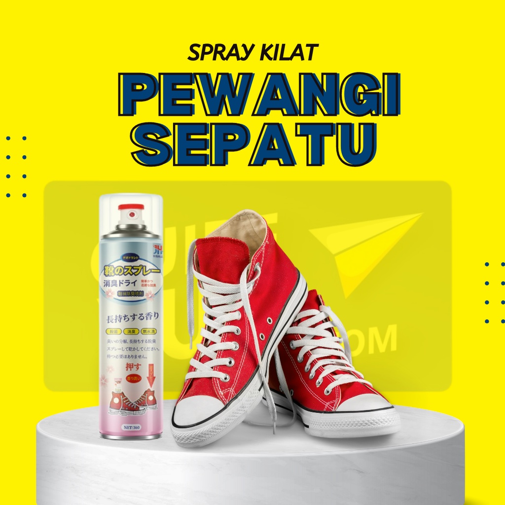 Spray Kilat Anti Bau Sepatu Penghilang Bau Sepatu Pewangi Sepatu 360Ml