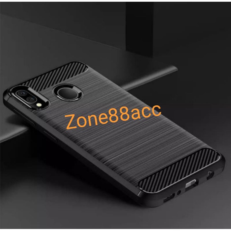 Silicon Case SAMSUNG M20 Softcase iPAKY Carbon Casing Cover TPU