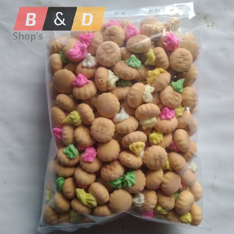 

Biskuit Gem Rose | Biskuit Jadul Kembang Gula Netto 500 Gram.