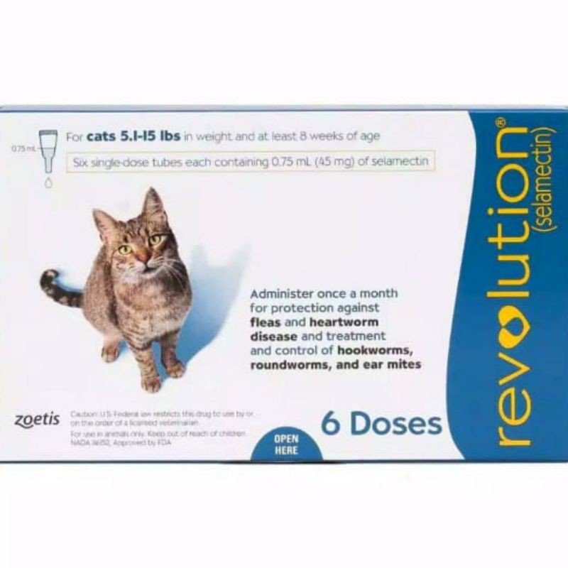 Revolution Cat Blue / Obat Kutu Kucing 1 Tube