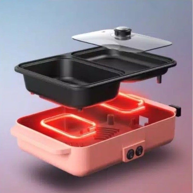 Panci Hot Pot &amp; Grill 2in1 - Elektrik Hot Pot &amp; Grill 2in1