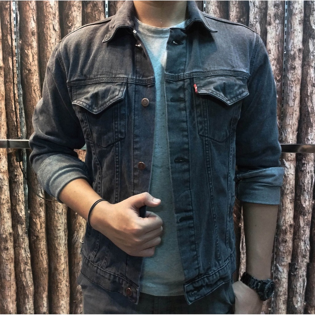 Jaket Jeans Vintage Sandwash Premium Denim