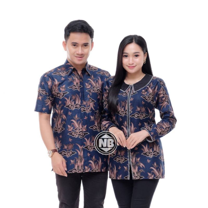 Maura Couple - Sania Ruffel Batik Couple Ori Ndoro Jowo Garansi Termurah Shopee - new model BATIK MODERN SOLO