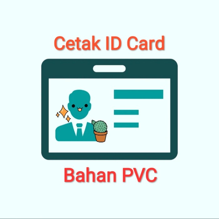 

Limited Cetak Id Card Bahan Pvc Anti Luntur Gilaa!!!