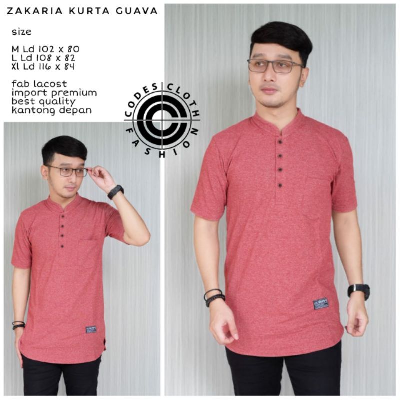 Kurta Kaos Baju Kurta Polo Baju Lebaran Pakaian Muslim Exclusive Premium