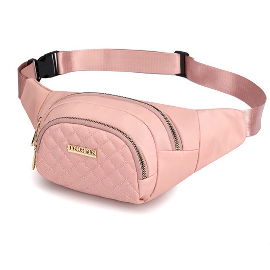 TAS SELEMPANG WANITA WAIST BAG JINGPIN PINK VANVEN TA653P3 SLINGBAG DADA BAHU FASHION KOREA KEKINIAN REMAJA CEWEK MURAH SIMPLE CASUAL IMPORT BATAM BRANDED PREMIUM