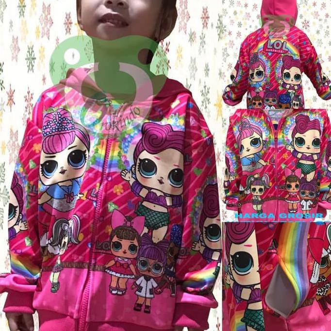 Baju Jaket Anak Perempuan LOL Suprise *UKURAN L | 1 J-045