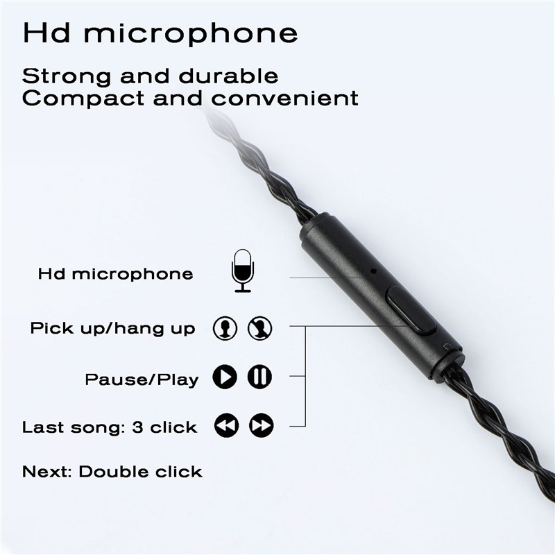 Jcally Jc08S 8 Core Upgrade Earphone Lapis Silver Dengan Mic Warna Hitam