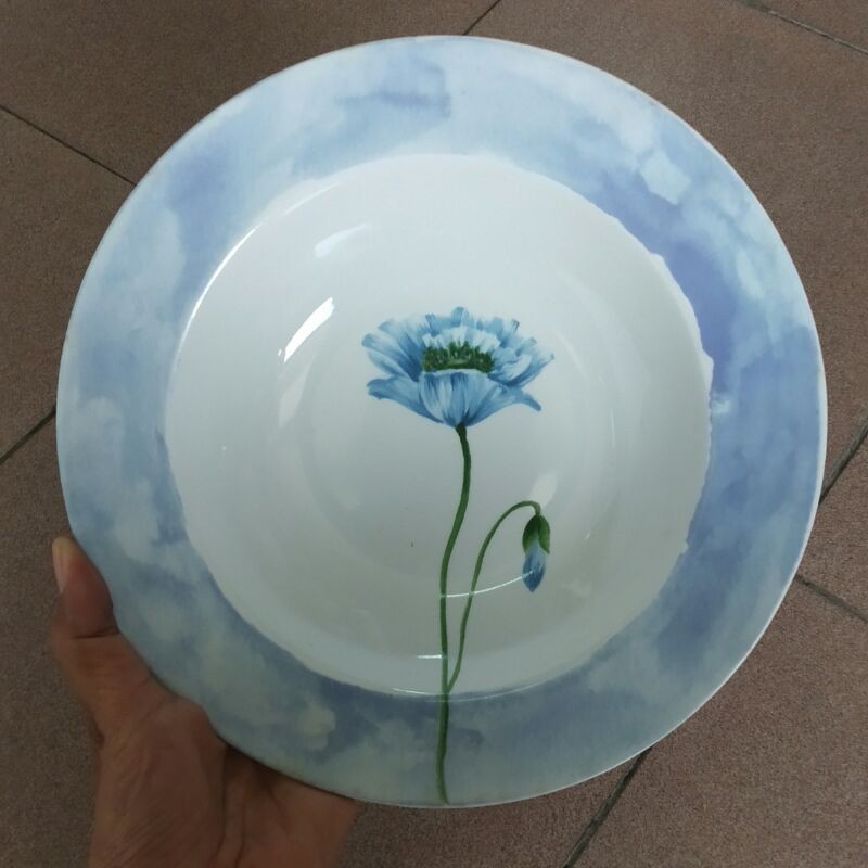 SOUP PLATE PASTA PLATE PIRING MAKAN KERAMIK HIAS SANGO TABLEWARE CANTIK