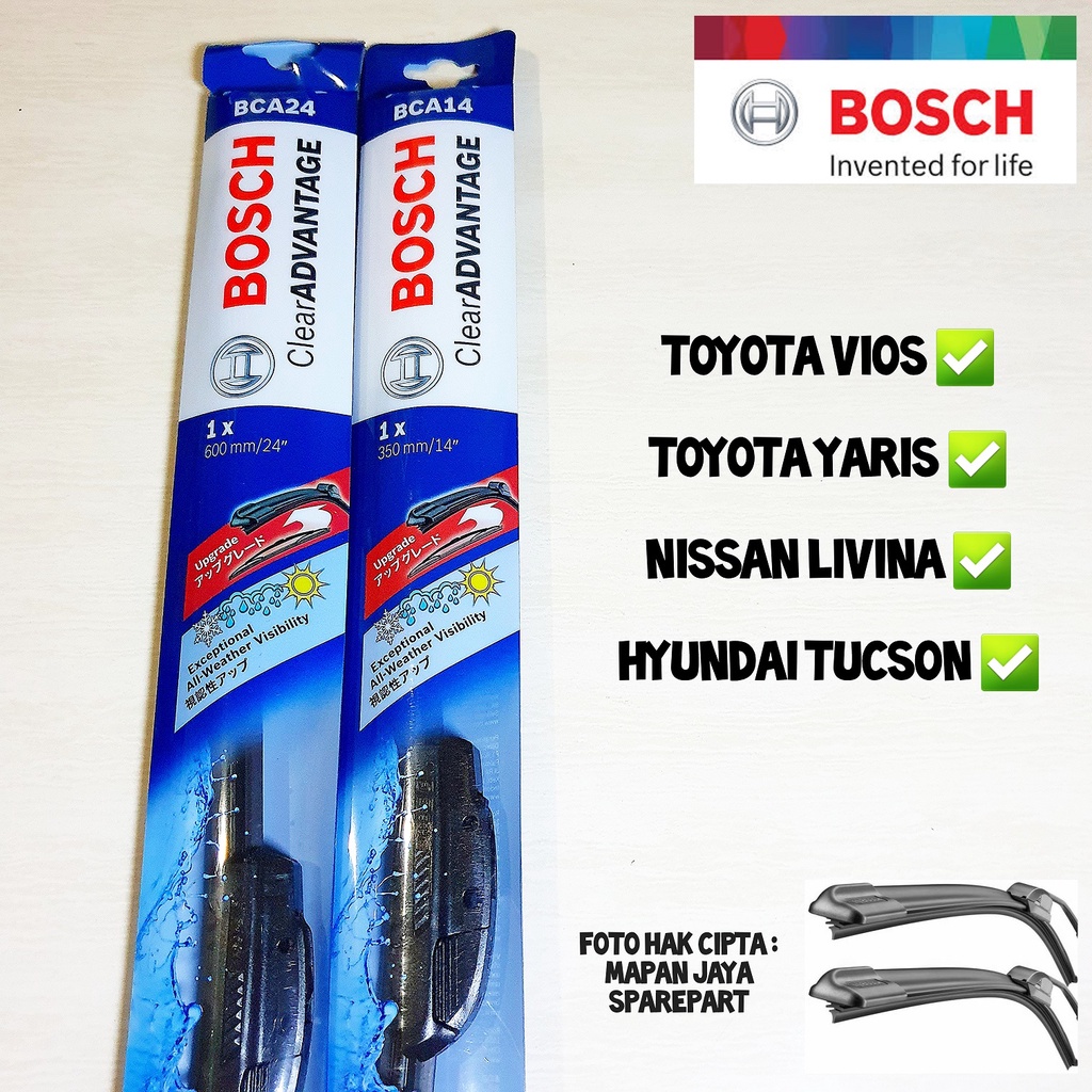 BOSCH WIPER DEPAN - YARIS / VIOS / LIVINA / TUCSON (FRAMELESS PISANG)