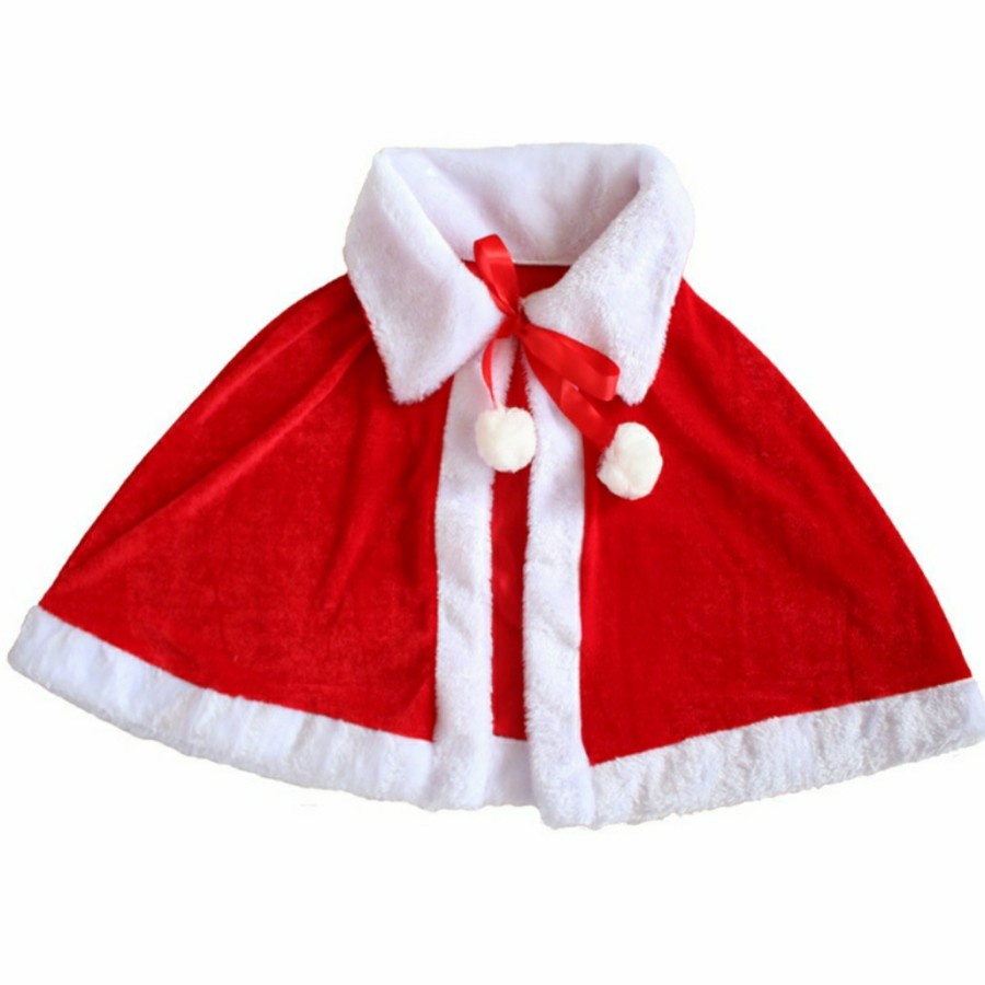 Christmas Cape Christmas costume Jubah merah santa Baju natal santa