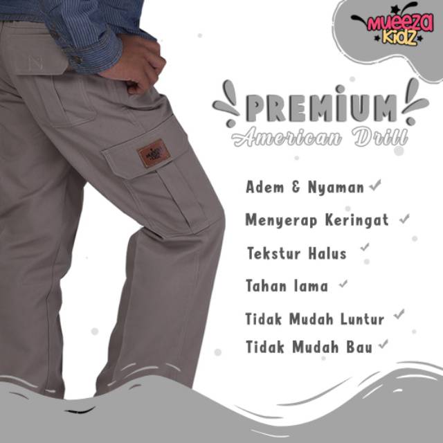 Celana Cargo 'Mueeza Kidz' No.10-26 (sz 4-14th)