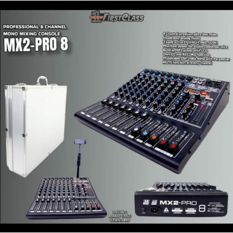MIXER FIRSTCLASS MX2 PRO 8 MIXER 8 CHANNEL MX 2 PRO 8