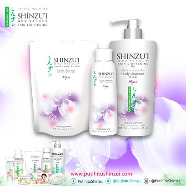 Shinzui Skin Lightening Body Cleanser / Ume Wash | Sabun Mandi Refill 180ml / 420ml / Botol 225ml