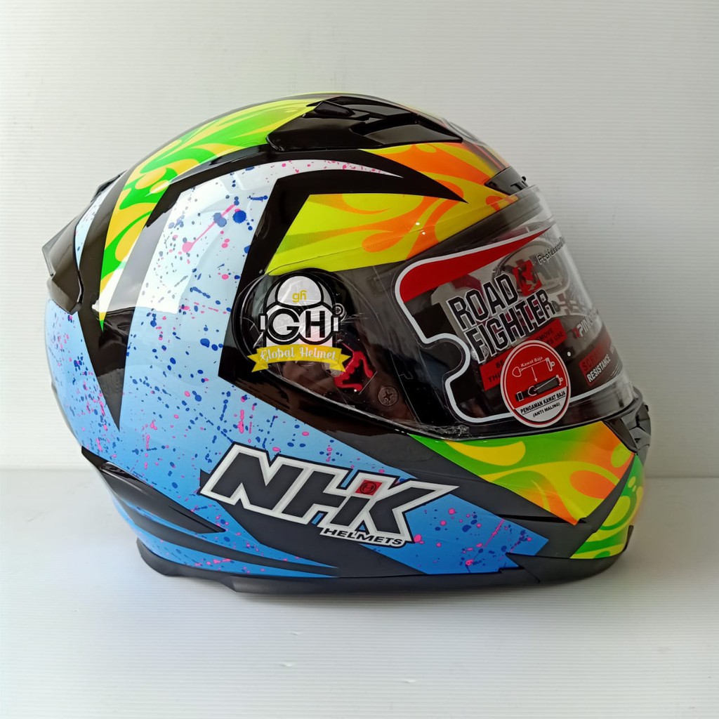 HELM NHK FULL FACE NHK RX9 KAREL WINTER BLACK BLUE