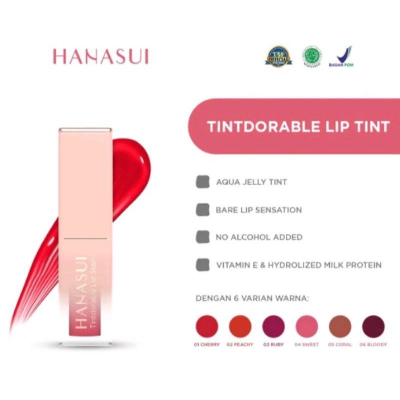 HANASUI Tintdorable Lip Stain / Lip tint BPOM