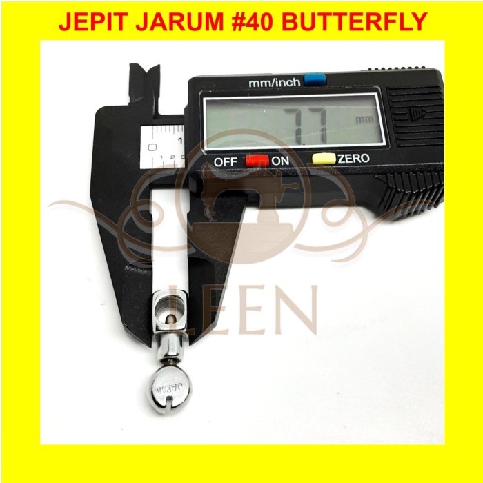 Jepit Jarum Butterfly Mesin Jahit Hitam Klasik Needle Clamp LEEN