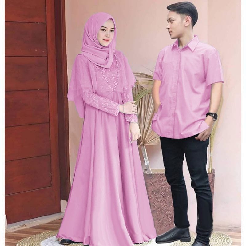 O2 Fashion / Couple Edeline Edward / bisa cod / couple muslim Model terbaru