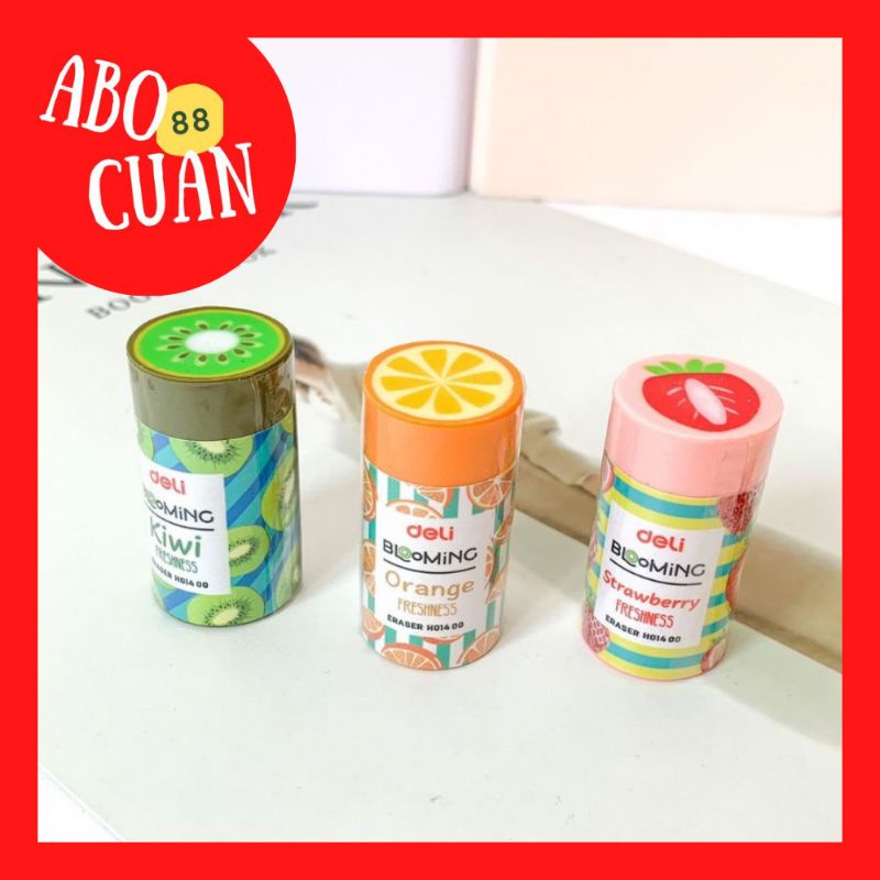 

[COD] Deli Penghapus Buah Penghapus Pensil Fruit Eraser Deli