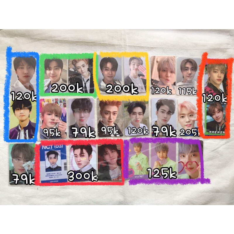 jaemin boboan jaemin id card universe set nct2021 nct pc poca photocard official jaemin selca id car