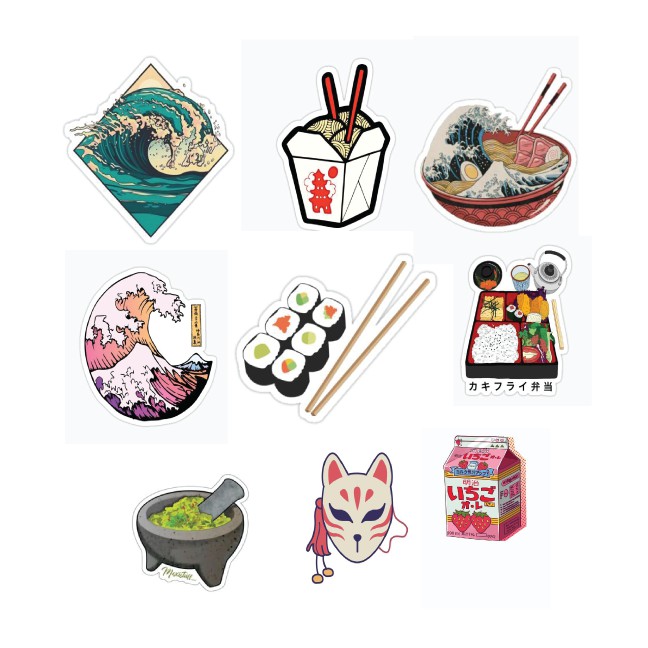 

aesthetic sticker / Stiker Tumblr / Stiker Pack Aesthetic / Stiker Hp Laptop - ( Japanese series )