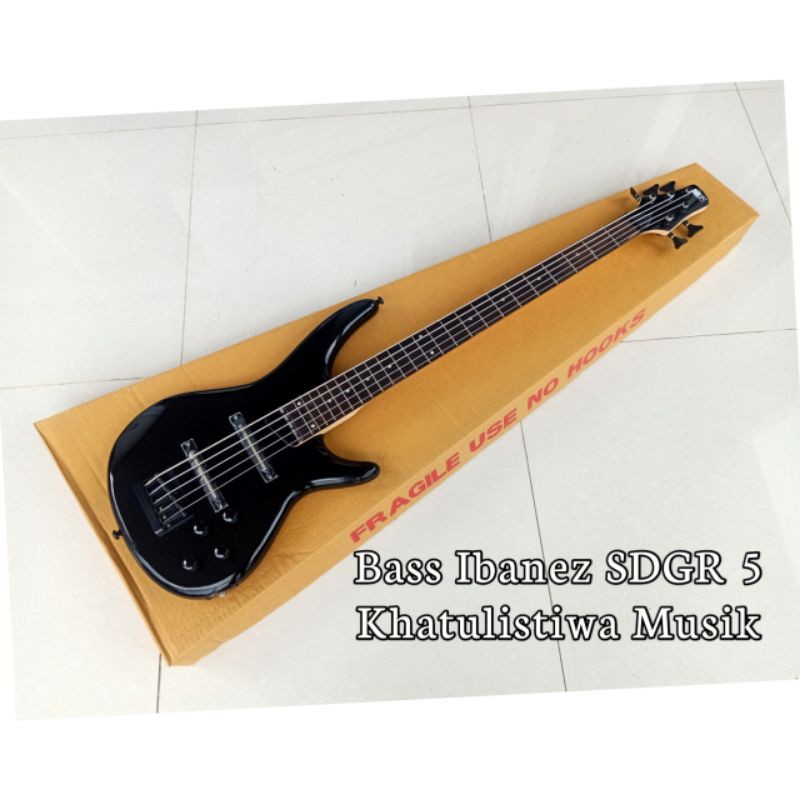 Bass Ibanez SDGR 5 String Pick up Gnb Korea Black