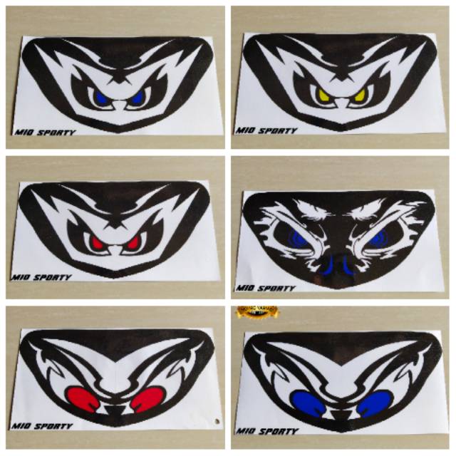 Stiker Transfaran Yamaha Mio Sporty Lama Old Batman U Head Lamp