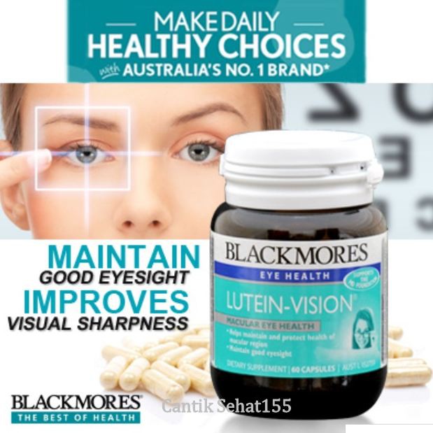 Blackmores Eye Health Lutein Vision 60 Capsules Melindungi Kesehatan Dan Ketajaman Mata Shopee Indonesia