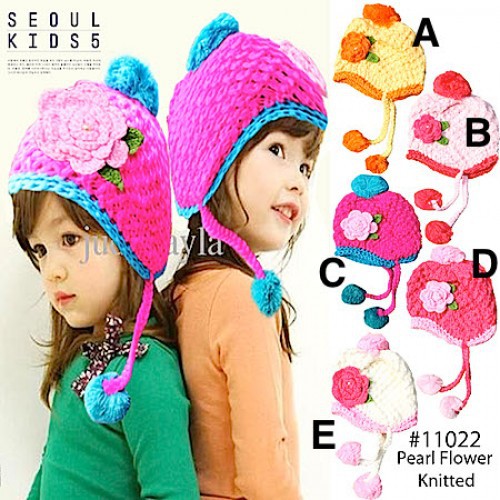 Supplier baju anak import reseller/dropship Topi Pear Flower13188