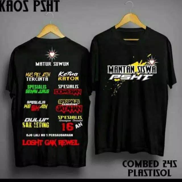 Kaos PSHT mantan siswa