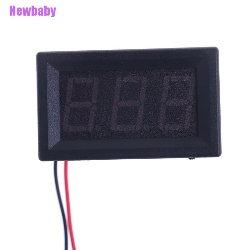 (Newbaby) Voltmeter digital AC 70-500V 2 Kabel Dengan Layar LED