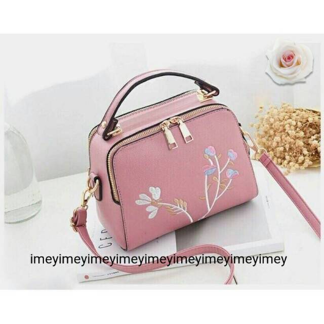 Sling bag milano flower tas mewah harga murah tas lokal batam tas selempang fashion wanita